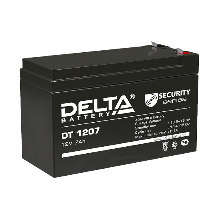 Аккумулятор Delta DT 12V 7Ah
